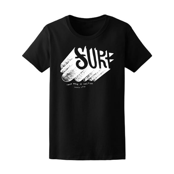"Surf" Your Wave Is Wating T-Shirt Men -Image by Shutterstock, Male Medium
