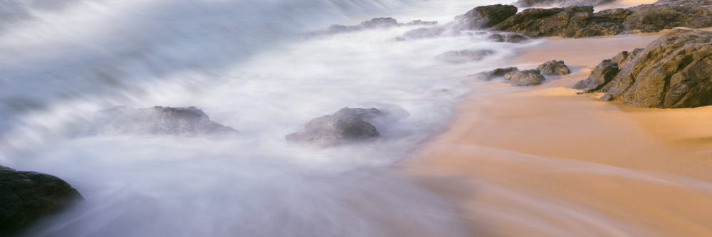 Surf breaking on the beach Playa Los Cerritos Cerritos Baja California Sur Mexico Canvas Art - Panoramic Images (6 x 18)