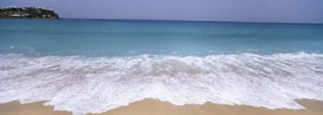 Surf on the beach Antigua Antigua and Barbuda Canvas Art - Panoramic Images (18 x 7)
