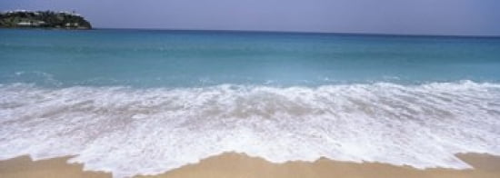 Surf on the beach Antigua Antigua and Barbuda Canvas Art - Panoramic Images (36 x 13)