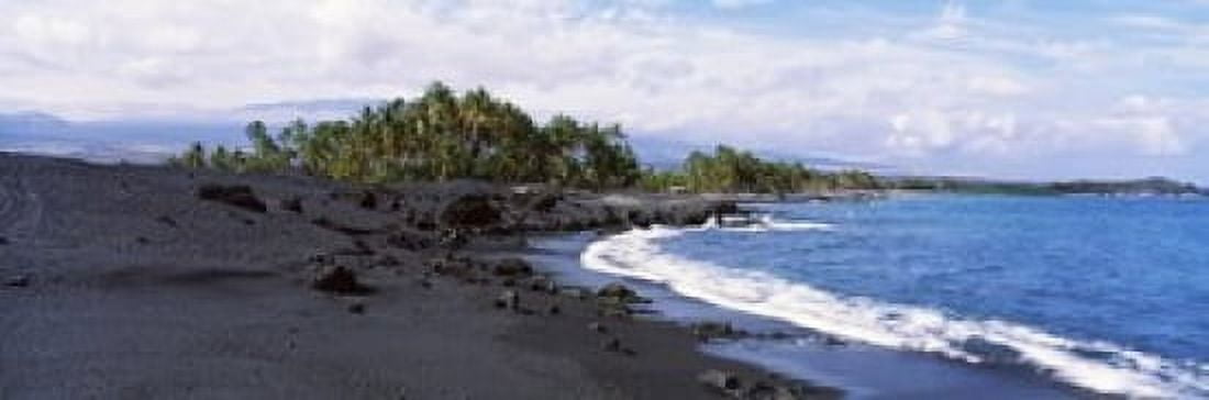 Surf on the beach Hawaii USA Canvas Art - Panoramic Images (18 x 6)