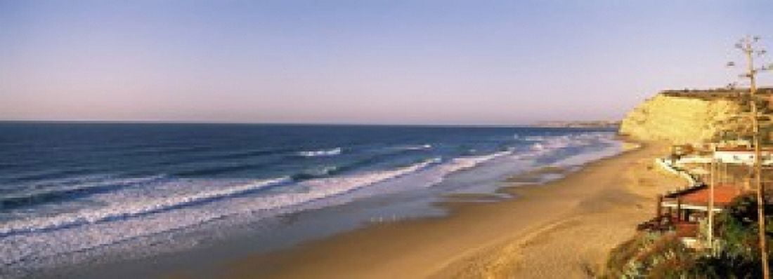 Surf on the beach Lagos Algarve Portugal Canvas Art - Panoramic Images (18 x 7)