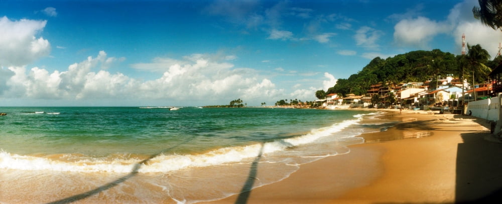Surf on the beach Morro De Sao Paulo Tinhare Cairu Bahia Brazil Canvas Art - Panoramic Images (27 x 9)