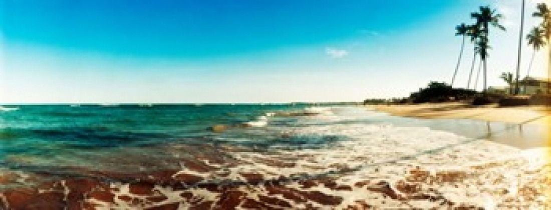 Surf on the beach Morro De Sao Paulo Tinhare Cairu Bahia Brazil Canvas Art - Panoramic Images (30 x 12)
