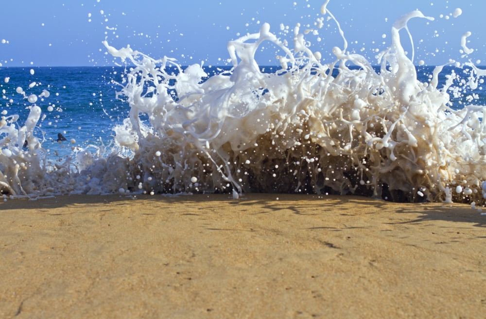 Surf on the beach Oahu Hawaii USA Canvas Art - Panoramic Images (27 x 9)