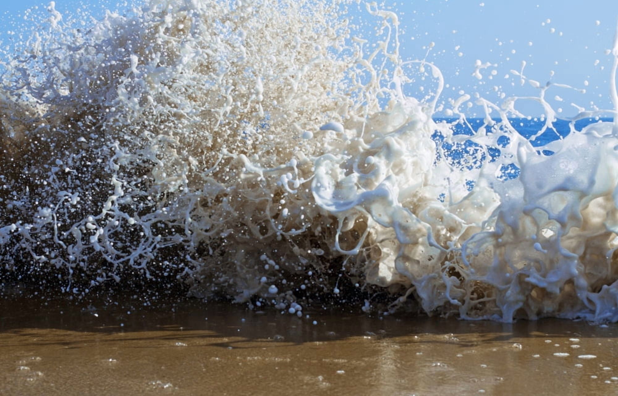 Surf on the beach Oahu Hawaii USA Canvas Art - Panoramic Images (27 x 9)