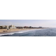 Surf on the beach, Santa Monica Beach, Santa Monica, Los Angeles County, California, USA Poster Print 15 x 5