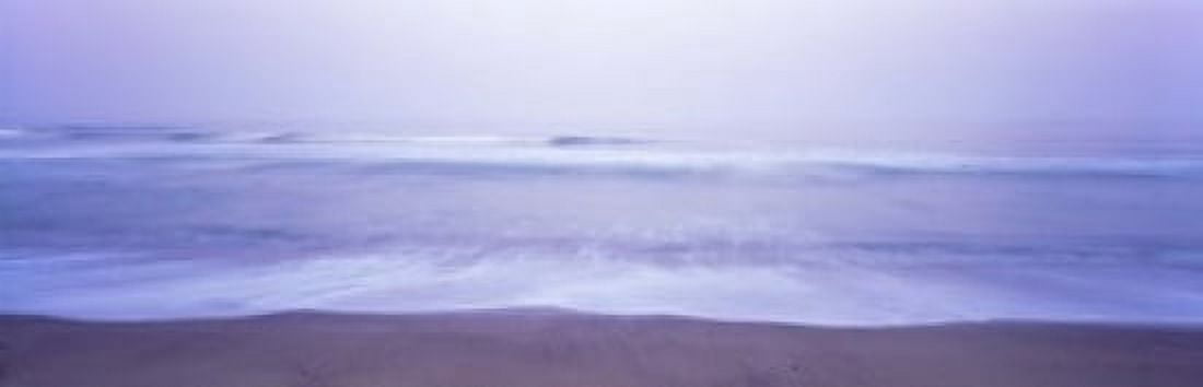 Surf on the beach at dawn Point Arena Mendocino County California USA Canvas Art - Panoramic Images (18 x 6)