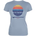 thumbnail image 1 of Surf's Up Byron Bay Australia Light Blue Juniors Soft T-Shirt, 1 of 1