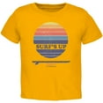 thumbnail image 1 of Surf's Up Byron Bay Australia Toddler T Shirt Gold 3T, 1 of 1