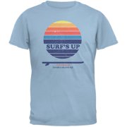Surf's Up Cloudbreak Beach Light Blue Adult T-Shirt - X-Large