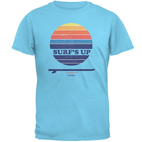 Surf's Up Coconuts Samoa Sky Adult T-Shirt - X-Large