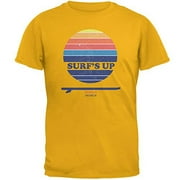 Surf's Up Eisbach Munich Germany Gold Adult T-Shirt - Medium