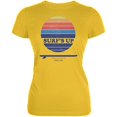 thumbnail image 1 of Surf's Up Fistral Beach England Bright Yellow Juniors Soft T-Shirt - X-Large, 1 of 1