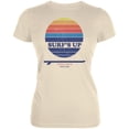 thumbnail image 1 of Surf's Up Fistral Beach England Cream Juniors Soft T-Shirt - Small, 1 of 1