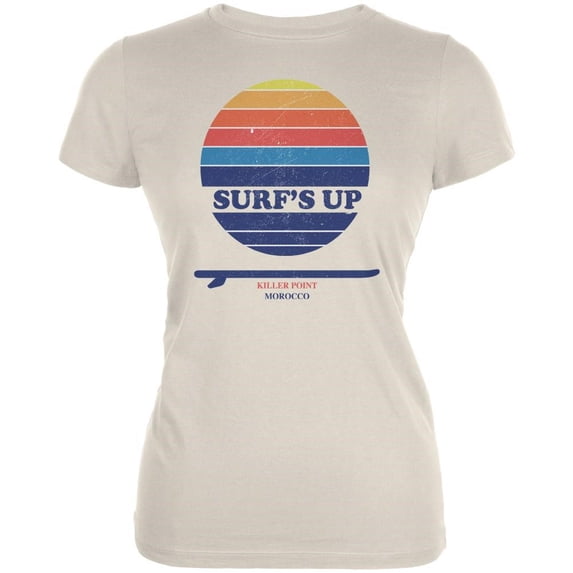 Surf's Up Killer Point Morocco Juniors Soft T Shirt Soft Cream LG