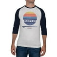 thumbnail image 1 of Surf's Up Mavericks California Mens Raglan T Shirt White-Navy 2XL, 1 of 1