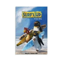 Surf's Up Movie Poster Artworks Picture Print Poster Wall Art Painting Canvas Gift Decor Home Posters Decorative 16x24inch(40x60cm)
