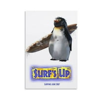 Surf's Up Movie Poster Poster Decorative Painting Canvas Wall Art Living Room Posters Bedroom Painting 24x36inch(60x90cm)