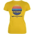 thumbnail image 1 of Surf's Up Oahu Hawaii Juniors Soft T Shirt Bright Yellow LG, 1 of 1