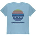 thumbnail image 1 of Surf's Up Okinawa Beach Youth T Shirt Light Blue YMD, 1 of 1
