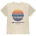 thumbnail image 1 of Surf's Up Okinawa Beach Youth T Shirt Natural YLG, 1 of 1
