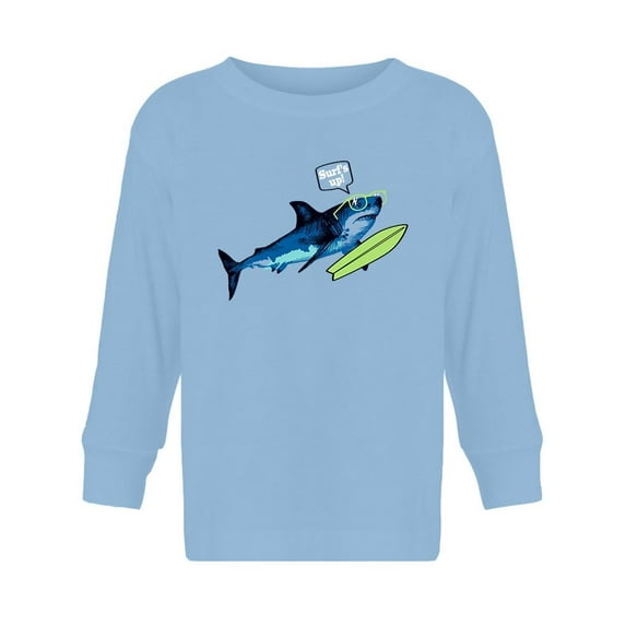 Surf's Up! Shark Long Sleeve Toddler -Image by Shutterstock, 2 Toddler