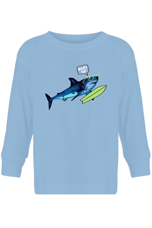 Surf's Up! Shark Long Sleeve Toddler -Image by Shutterstock,  2 Toddler