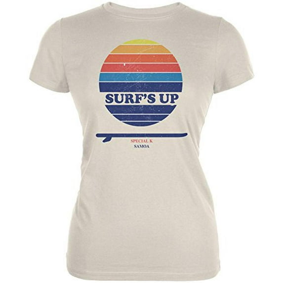 Surf's Up Special K Samoa Juniors Soft T Shirt Soft Cream LG