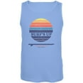 thumbnail image 1 of Surf's Up Tamarindo Beach Costa Rica Mens Tank Top Carolina Blue LG, 1 of 1