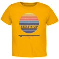 thumbnail image 1 of Surf's Up Tavarua Island Fiji Toddler T Shirt Gold Toddler Size 5/6, 1 of 1