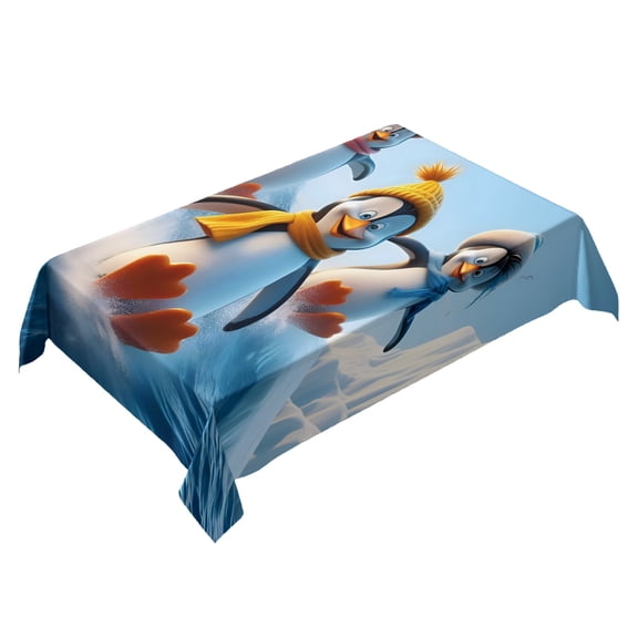 Surf's Up Themed Square Tablecloth 54 * 72 Inches Durable Stylish