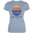 thumbnail image 1 of Surf's Up Tofino Beach Light Blue Juniors Soft T-Shirt - Large, 1 of 1