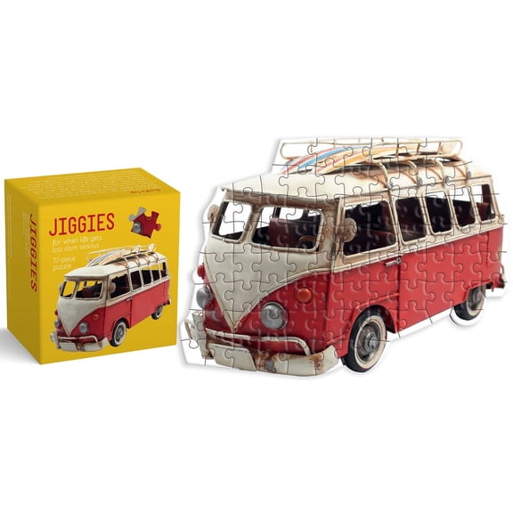 Surf's Up Van-Shaped Jiggie Puzzle: Die-Cut 77-Piece Jigsaw (Other)