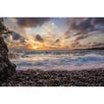 thumbnail image 1 of Surf washes on shore as the sun sets over Lake Superior; Ontario Canada Poster Print by Susan Dykstra12578085, 1 of 3
