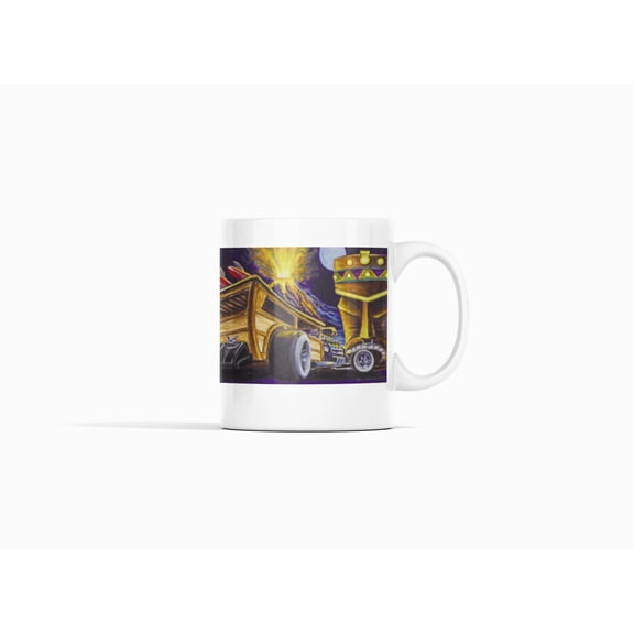 Surf woody - MaddK Studio- White glossy mug