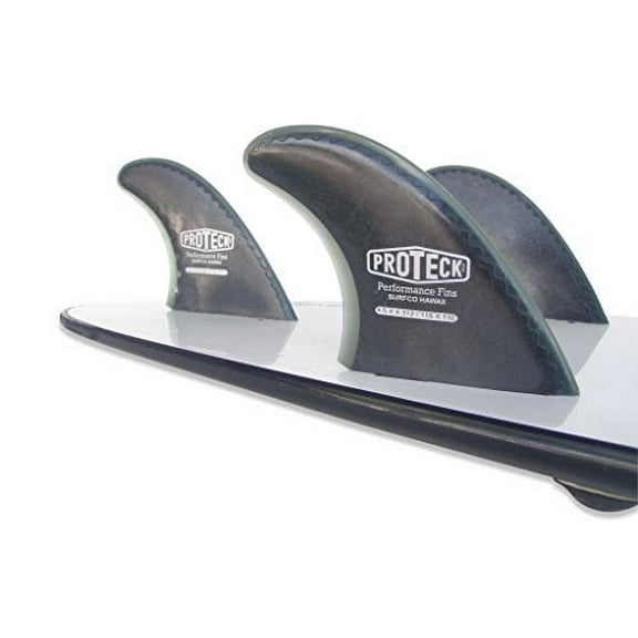SurfCo - Pro Teck Performance Surfboard FCS Thruster Fin Set in 4", 4.25" or 4.50" (Set of 3)