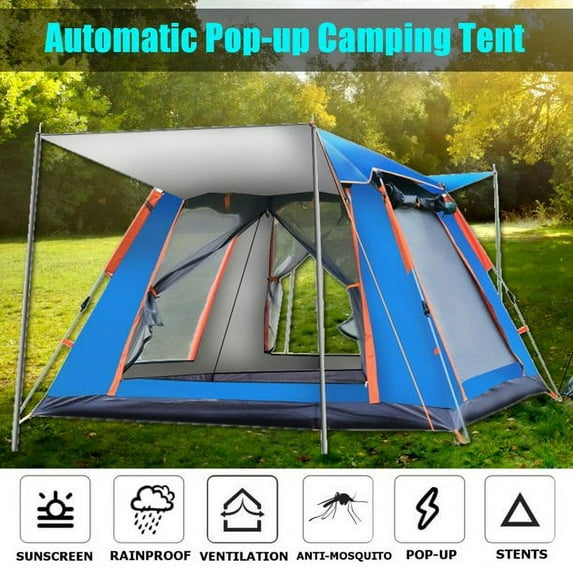 SurfStar 4-Person Family Camping Tent with Packing Bag