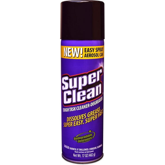 Surface All Purpose Gunk Remover Aerosol Degreaser, Biodegradable, 17oz by Super Clean