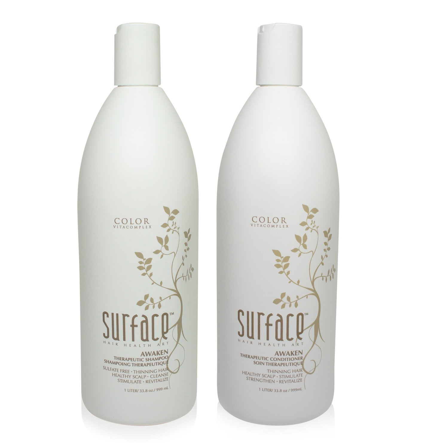 Surface Awaken Therapeutic Shampoo Conditioner Duo 1 Liter Bottles