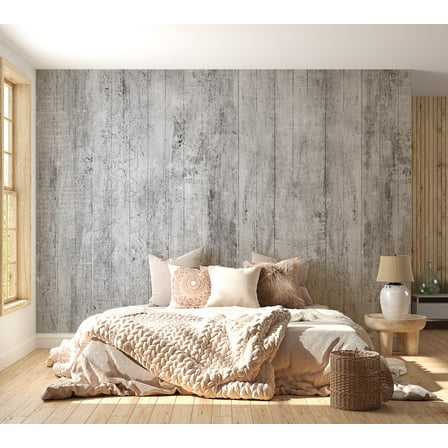 Surface Background Wallpaper Wall Mural - Grey Rustic Old Wood