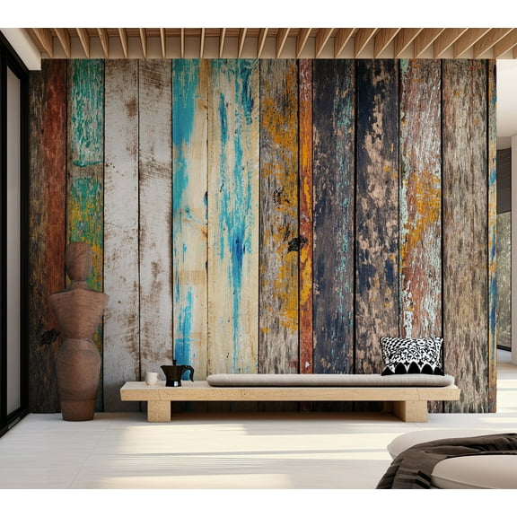 Surface Background Wallpaper Wall Mural - Old Wooden Boards