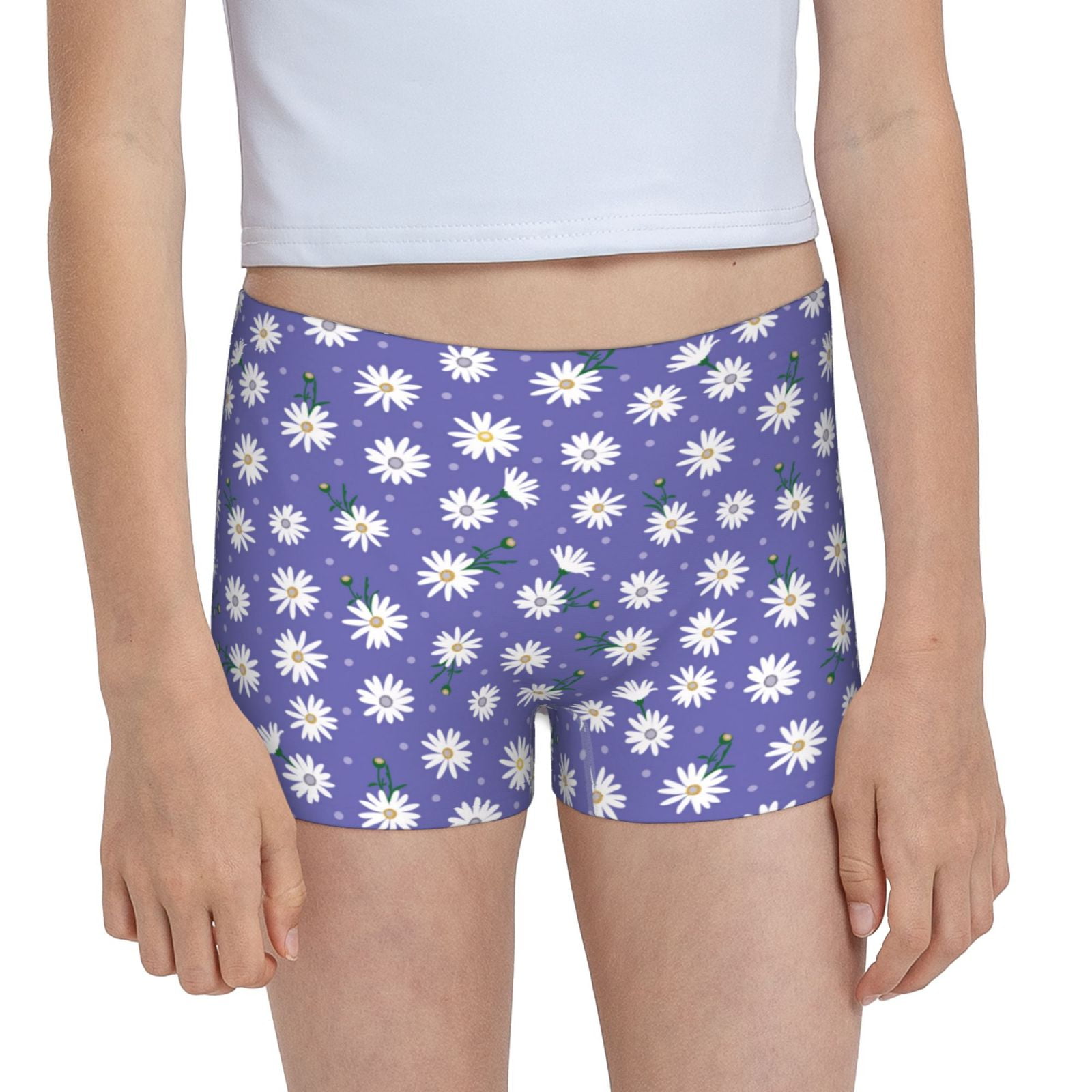 Easygdp Daisies Flowers Girls Hipster Cotton Underwear Little Girls