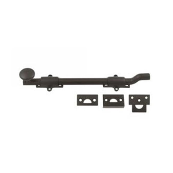 Surface Bolt With Off-set, 10 x 0.62 in. - Polished Polished Chrome