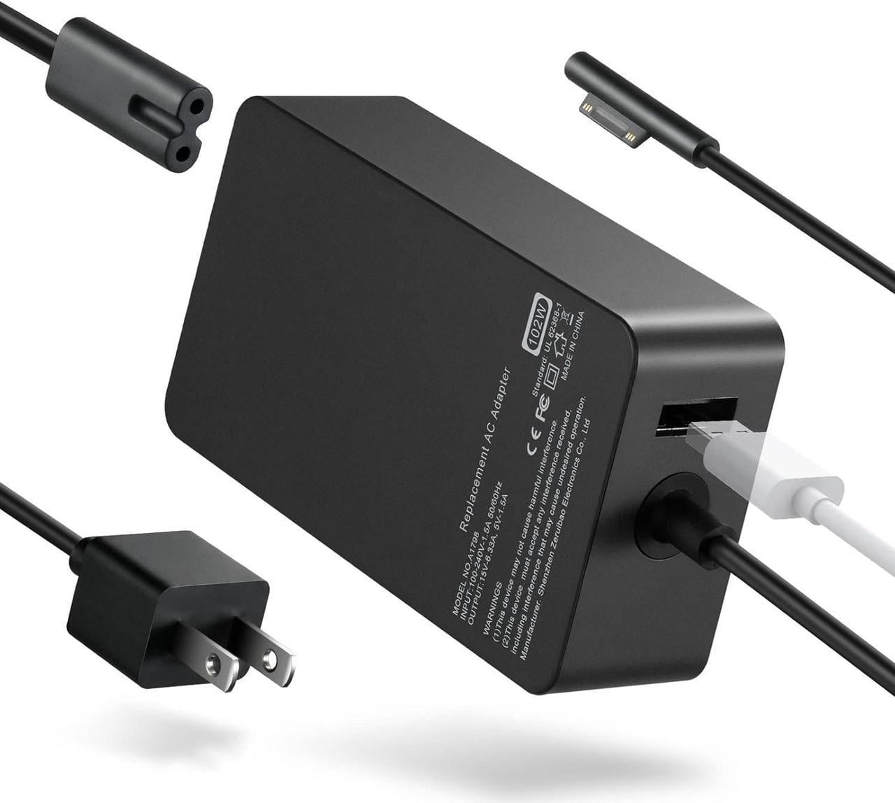 Surface Book 2 Charger, 102W 15V 6.33A Surface Laptop Power Supply