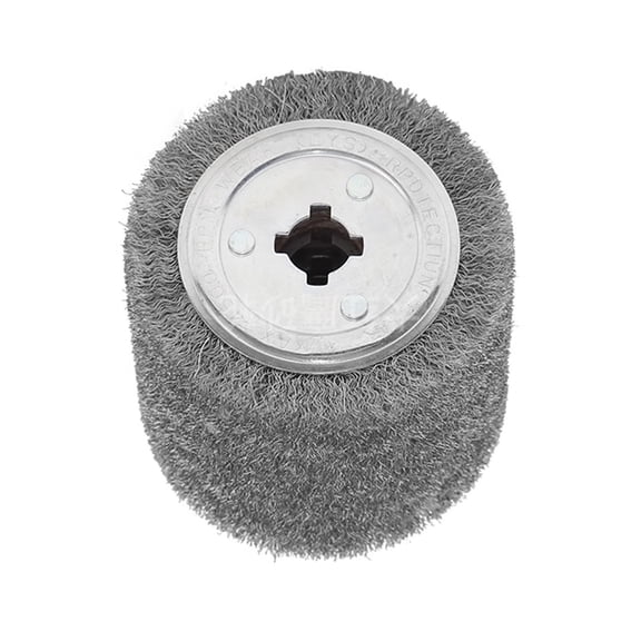 Surface Conditioning Tool Drum 4.7" x 4" Stainless Steel Wire Brush Drum (0.3mm Wire) Abrasive Wire Wheel for Metal Surface Polishing Grinding Removing