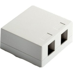 Surface Mount Box, 2-Port, Ivory (M10)