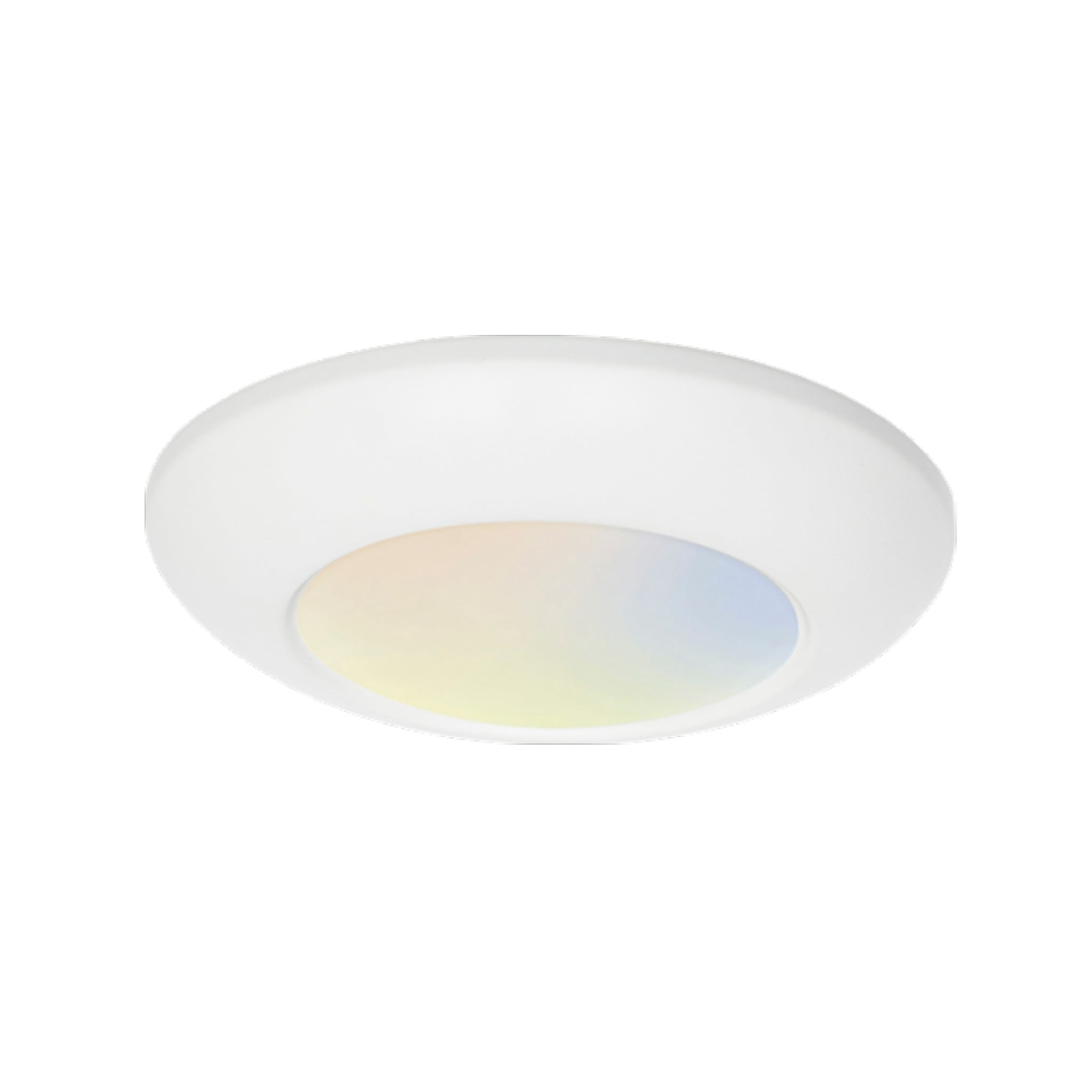Surface Mount LED Disk Light - 5 Color Temperature Adjustable - 6 inch ...