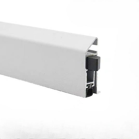 Surface Mounted Automatic Door Bottom, Door Draft Stoppers, Auto Threshold. 40 inches, Silver, RIGHT Version, Peel-and-Stick, Tool-Free Installation, Works with Wood, Glass or Metal Doors