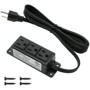 Surface Mounted Power Strip 3 AC Grounded Outlets Mountable Power Strip Socket Adapt to Deak Conference Table Wall Hotel Improvement